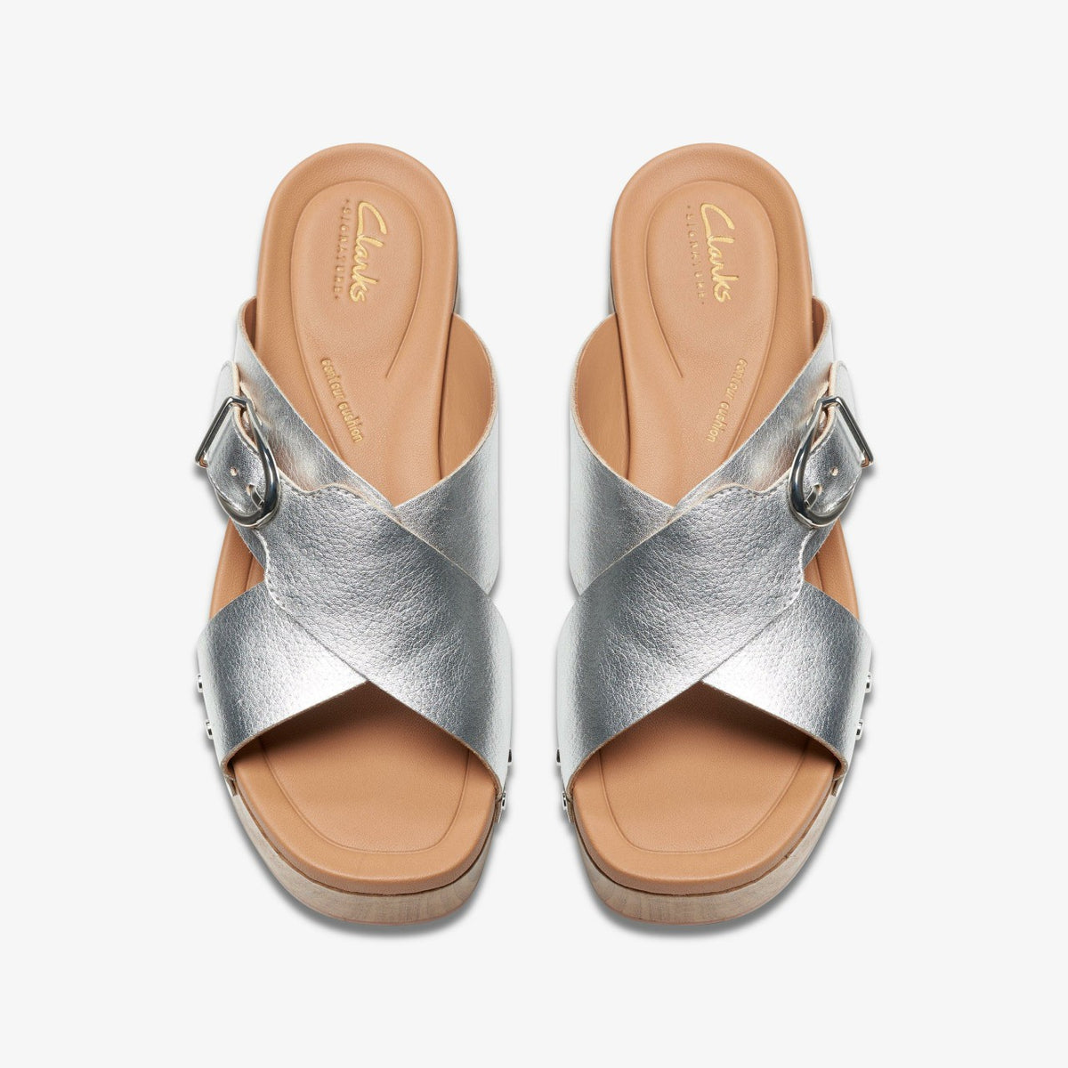 Clarks Sivanne Walk Silver Leather