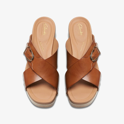 Clarks Sivanne Walk Tan Leather