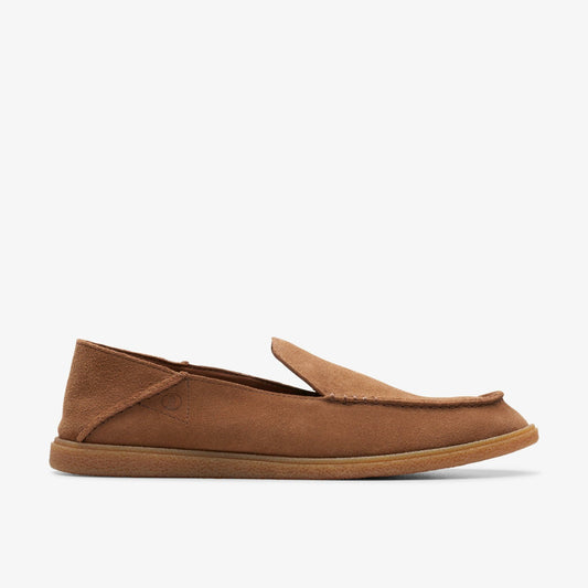 Clarks Clark Bay Step Loafer Cola Suede