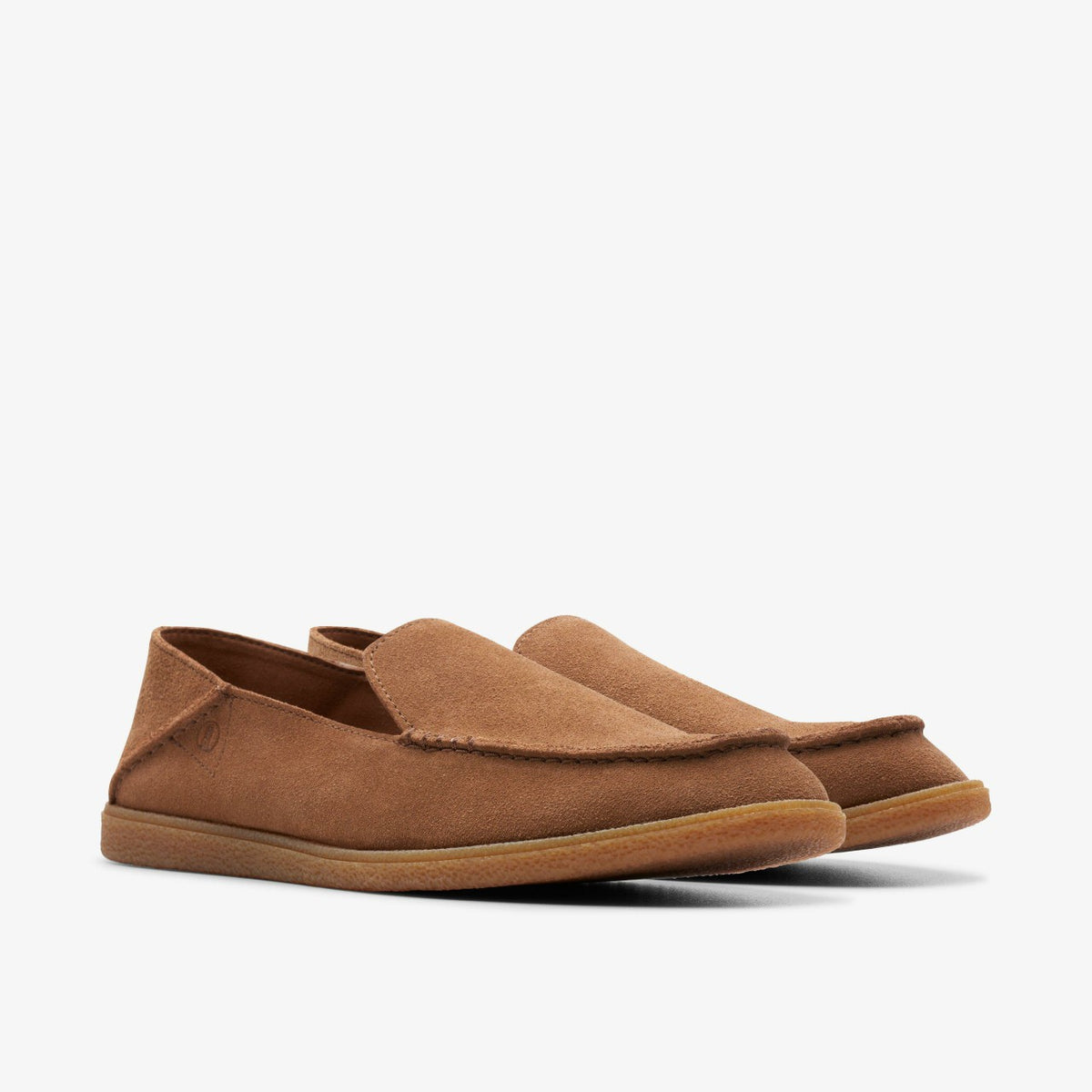 Clarks Clark Bay Step Loafer Cola Suede