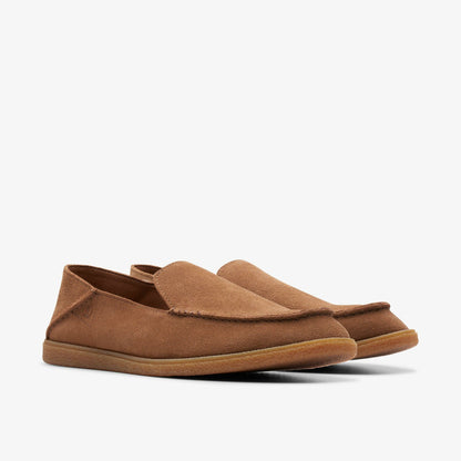 Clarks Clark Bay Step Loafer Cola Suede