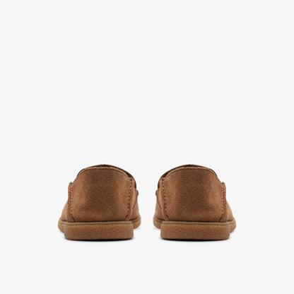 Clarks Clark Bay Step Loafer Cola Suede