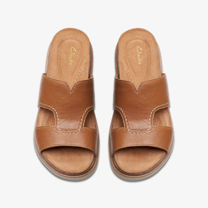 Clarks Arwell Walk Tan Leather