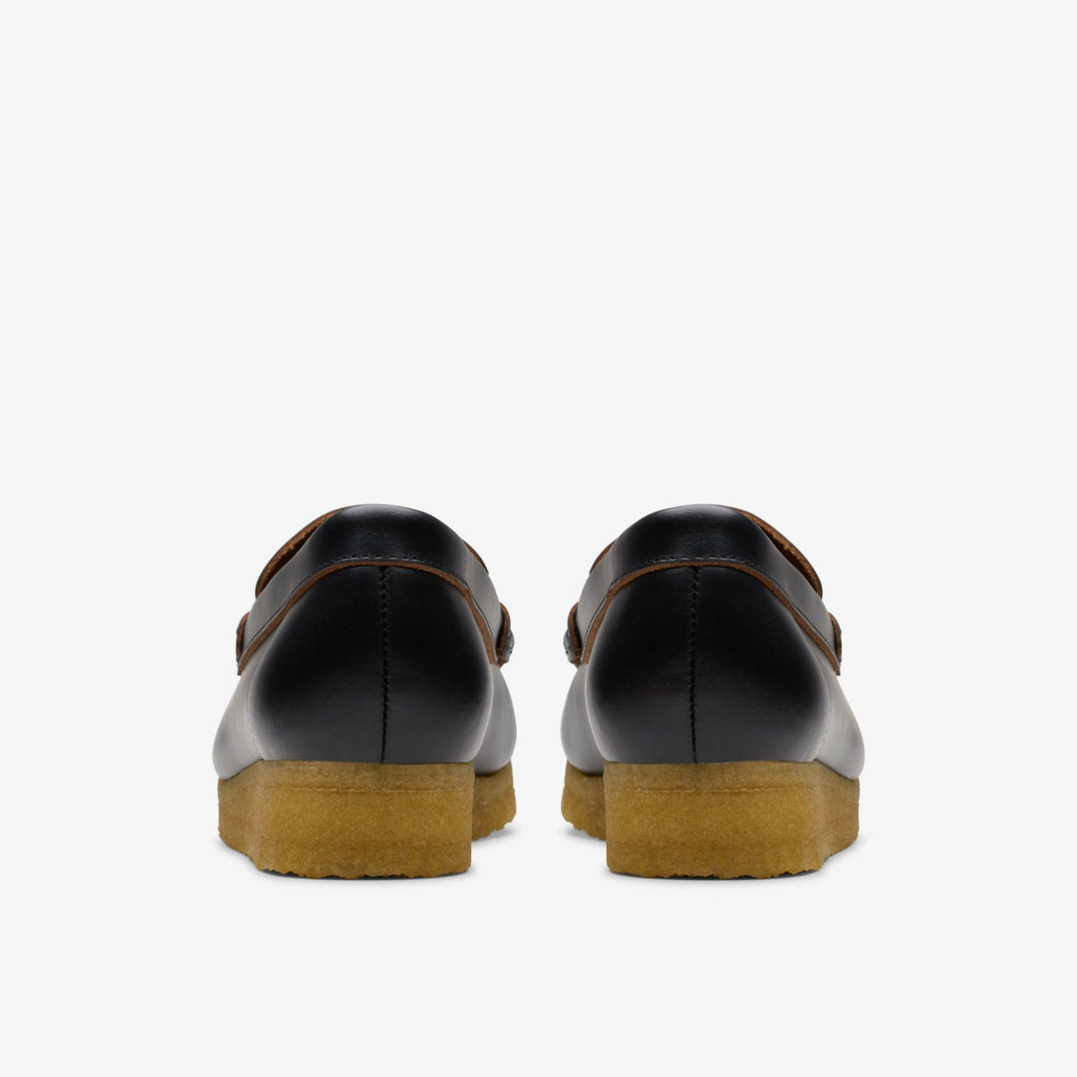 Clarks Wallabee Loafer Black Smooth Leather