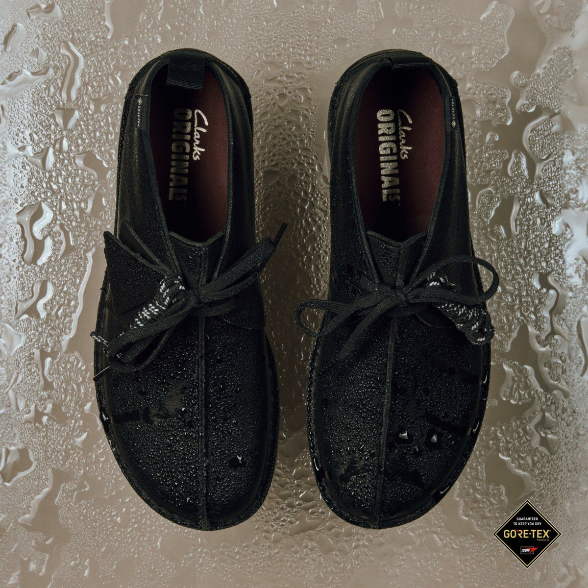 Clarks Desert Trek GORE-TEX Black Leather