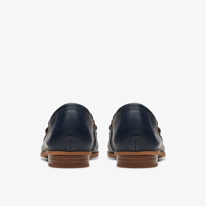Clarks Sarafyna Iris Loafer Navy Leather