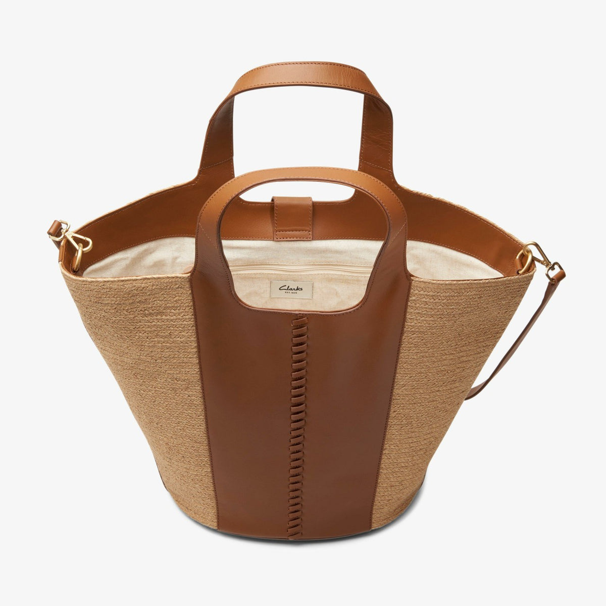 Clarks Summery Large Tan Leather