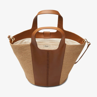Clarks Summery Large Tan Leather