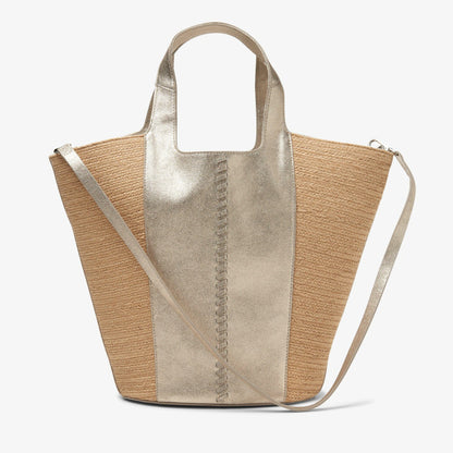 Clarks Summery Large Champagne Leather