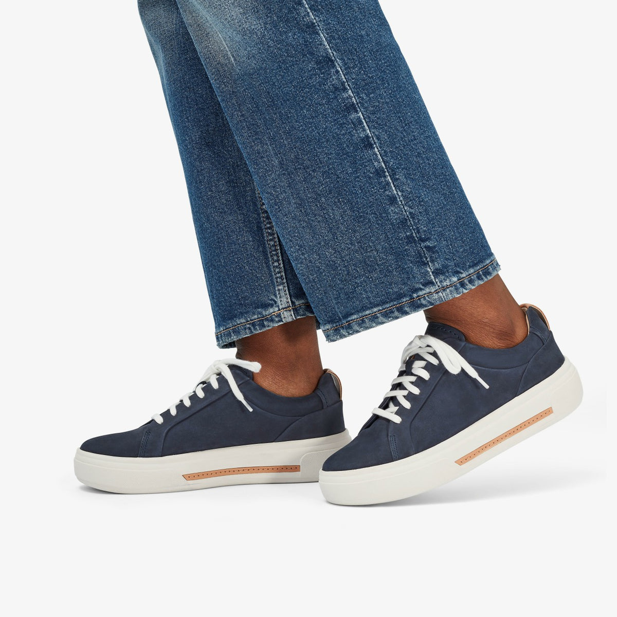 Clarks Hollyhock Walk Navy Nubuck