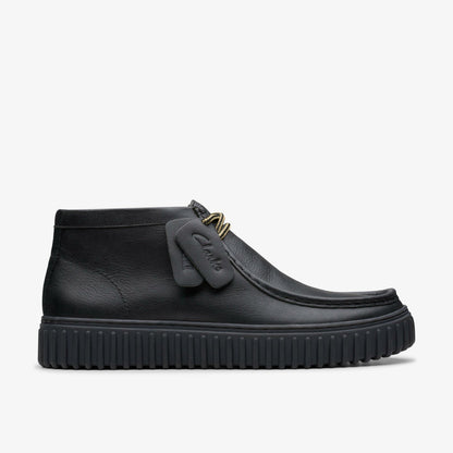 Clarks Torhill Hi Black Leather