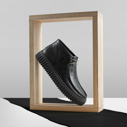 Clarks Torhill Hi Black Leather