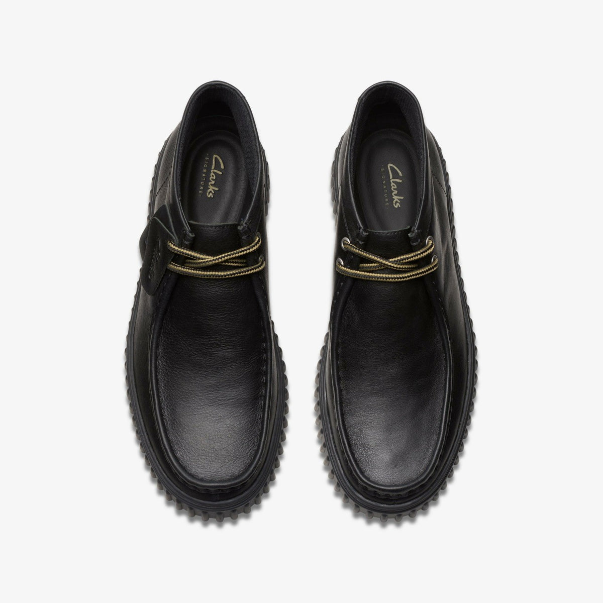 Clarks Torhill Hi Black Leather