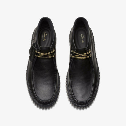 Clarks Torhill Hi Black Leather