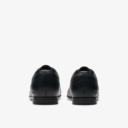 Clarks Finja Brogue Older Black Leather