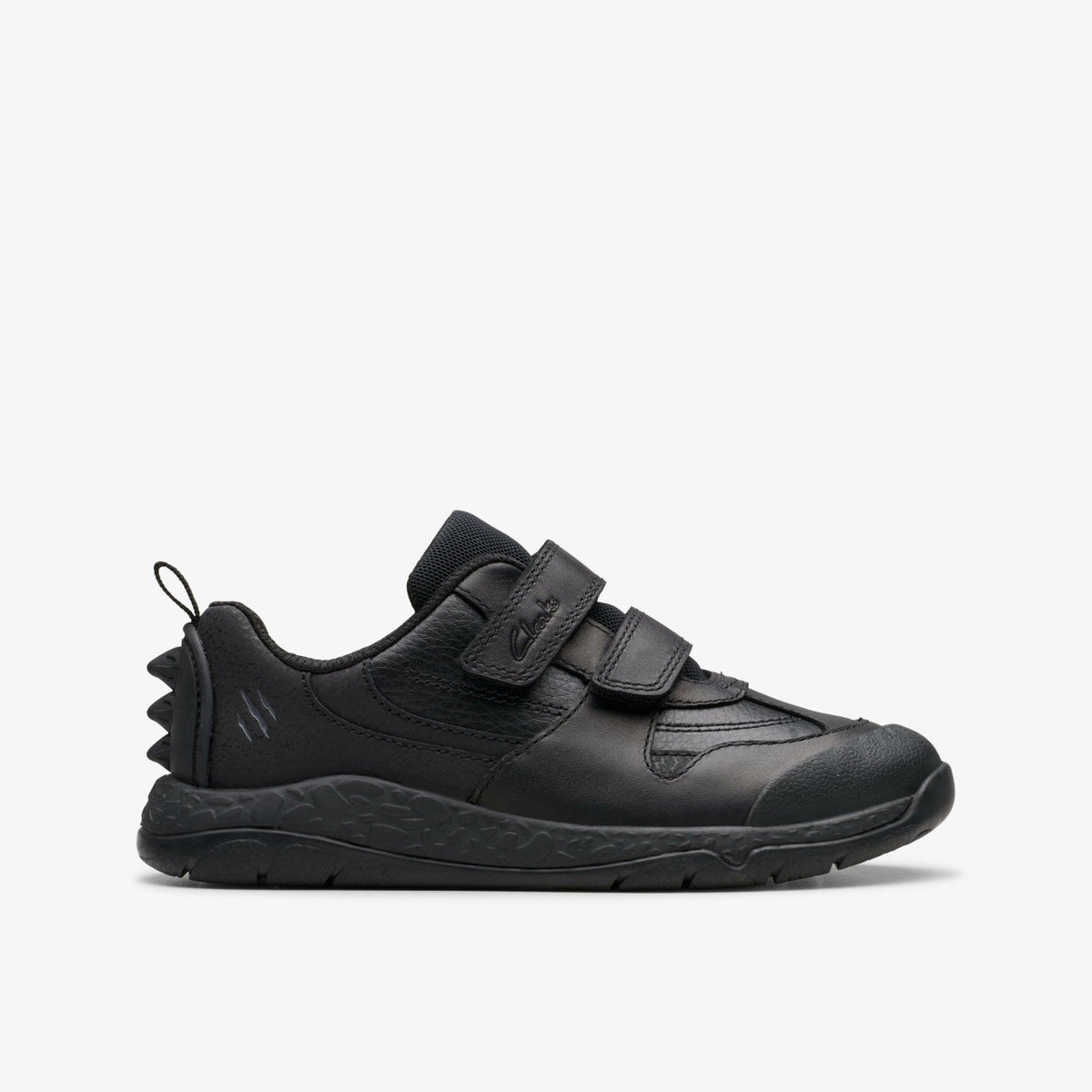 Clarks Steggy 2 Pace Kid Black Leather