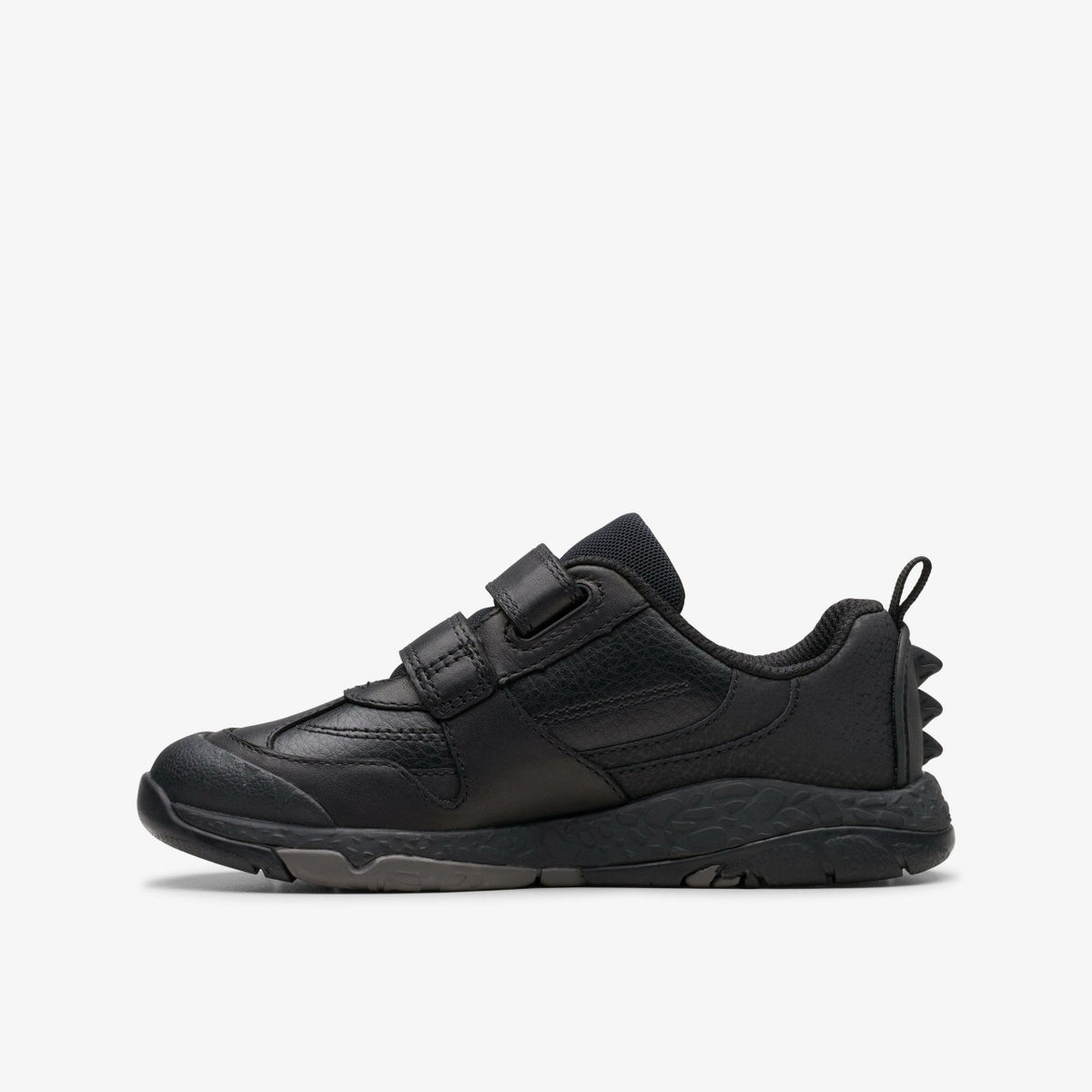 Clarks Steggy 2 Pace Kid Black Leather