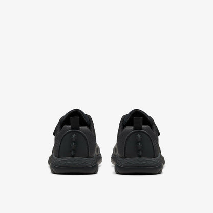 Clarks Steggy 2 Pace Kid Black Leather