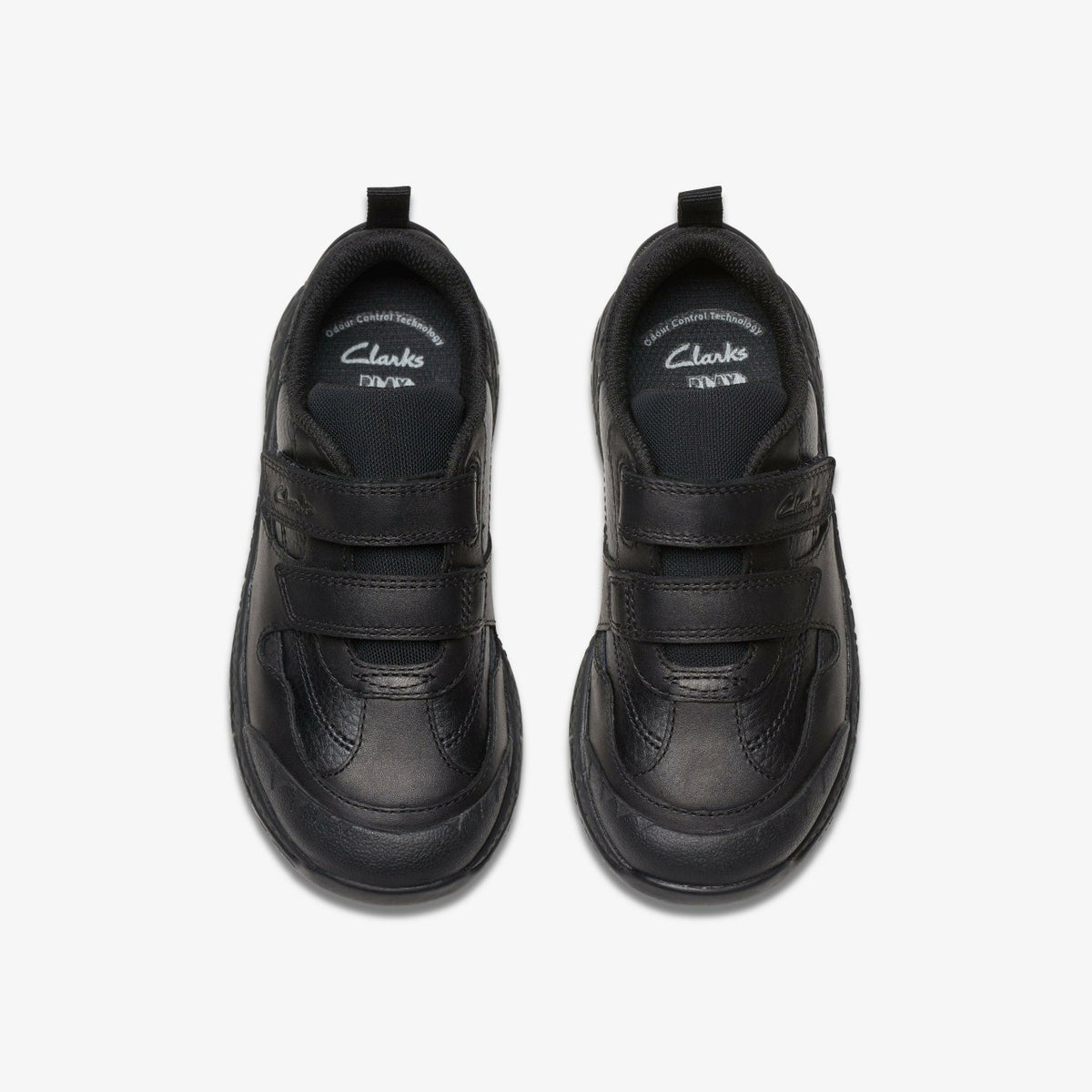 Clarks Steggy 2 Pace Kid Black Leather