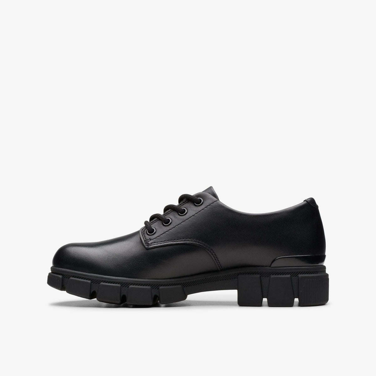 Clarks Evyn Lace Kid Black Leather