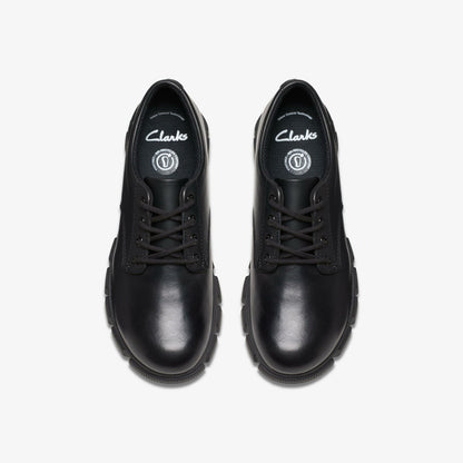 Clarks Evyn Lace Kid Black Leather