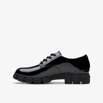 Clarks Evyn Lace Kid Black Patent