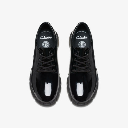 Clarks Evyn Lace Kid Black Patent