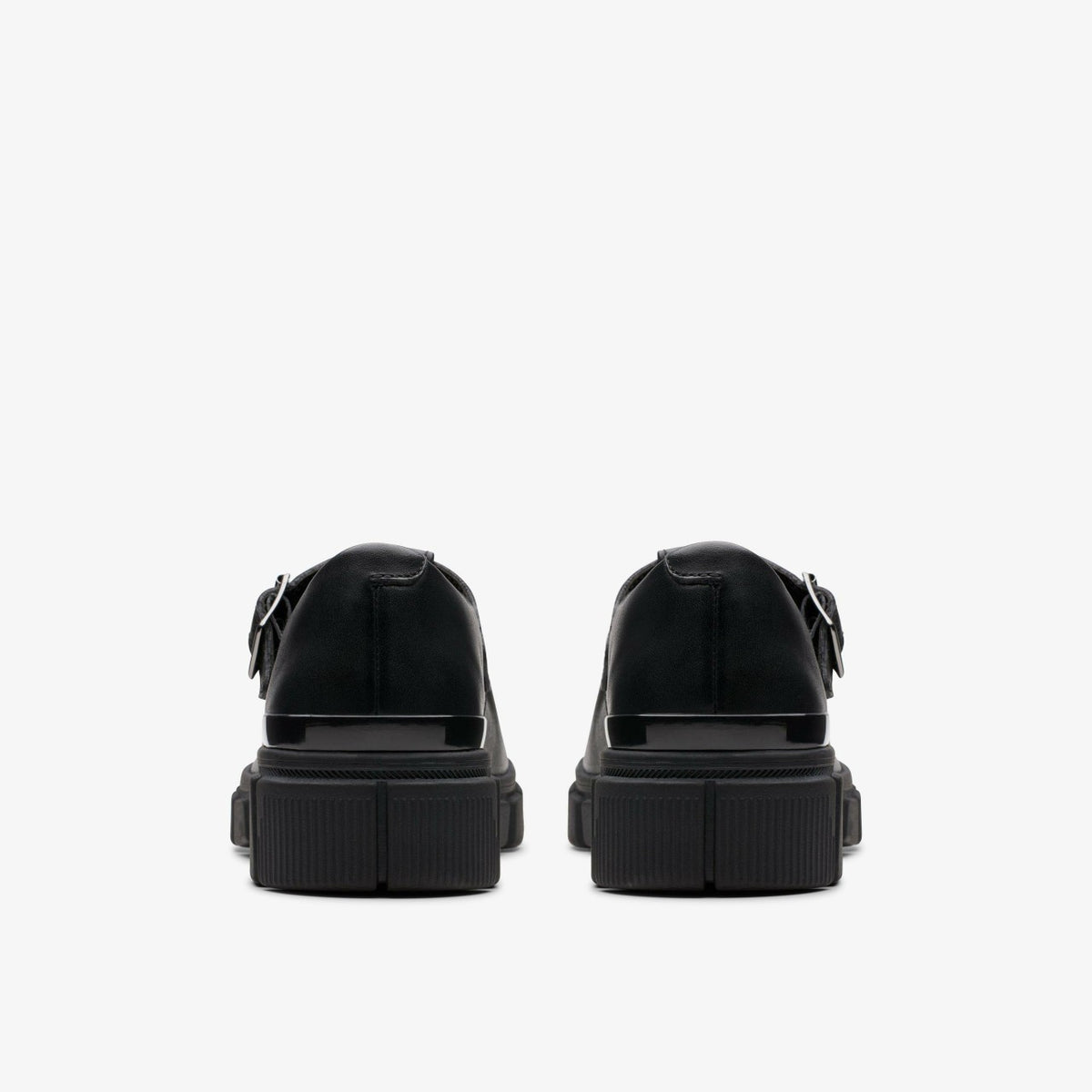 Clarks Evyn Bar Youth Black Leather