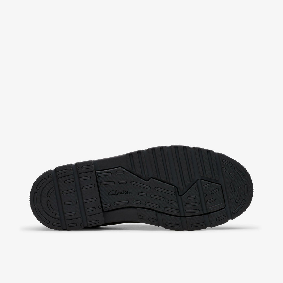 Clarks Lorcam Loop Youth Black Leather