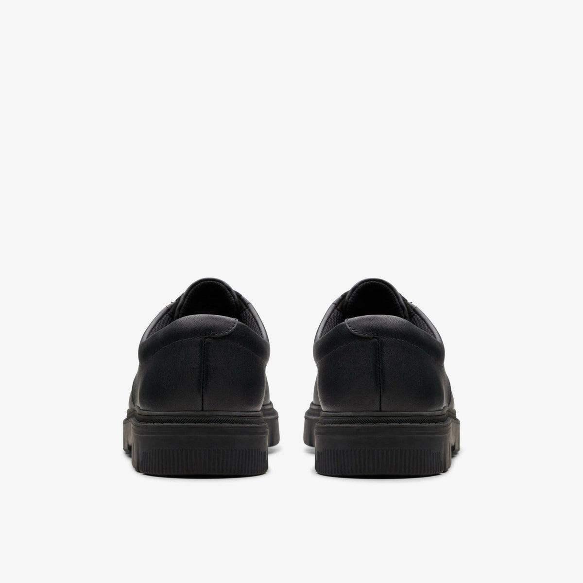 Clarks Lorcam Loop Youth Black Leather