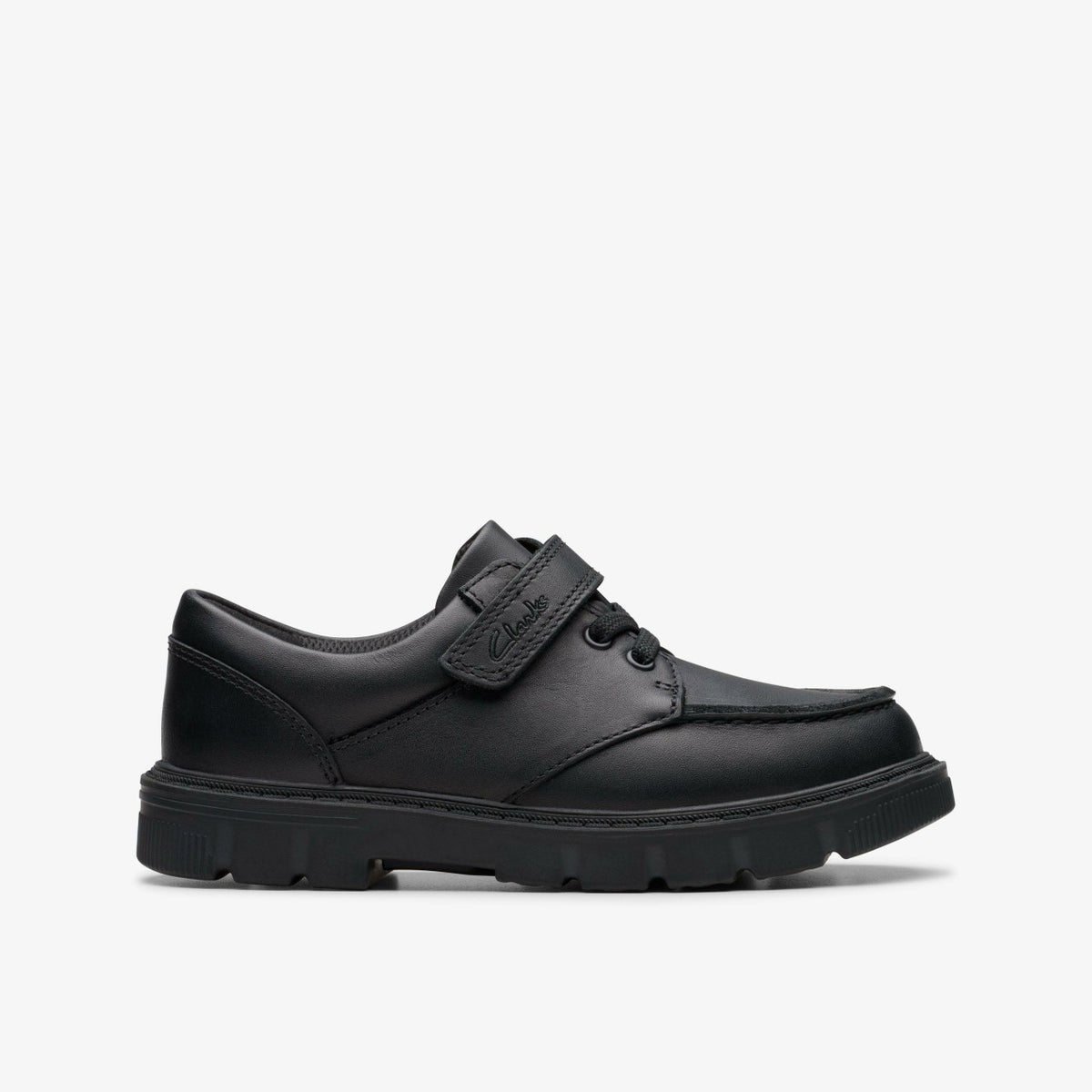 Clarks Lorcam Edge Kid Black Leather