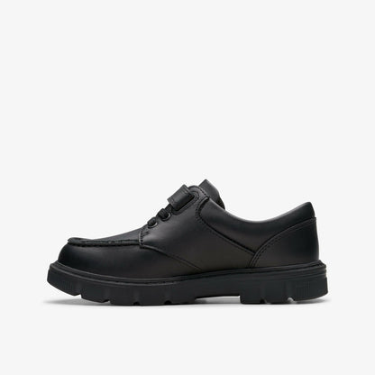 Clarks Lorcam Edge Kid Black Leather