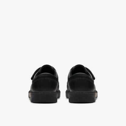 Clarks Lorcam Edge Kid Black Leather