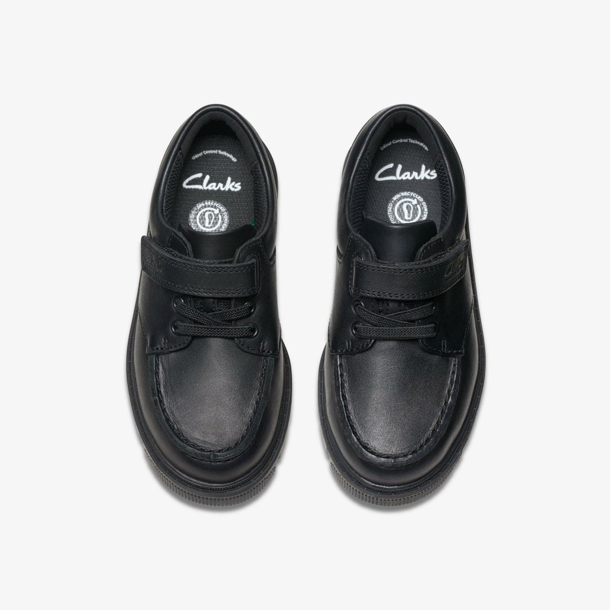 Clarks Lorcam Edge Kid Black Leather