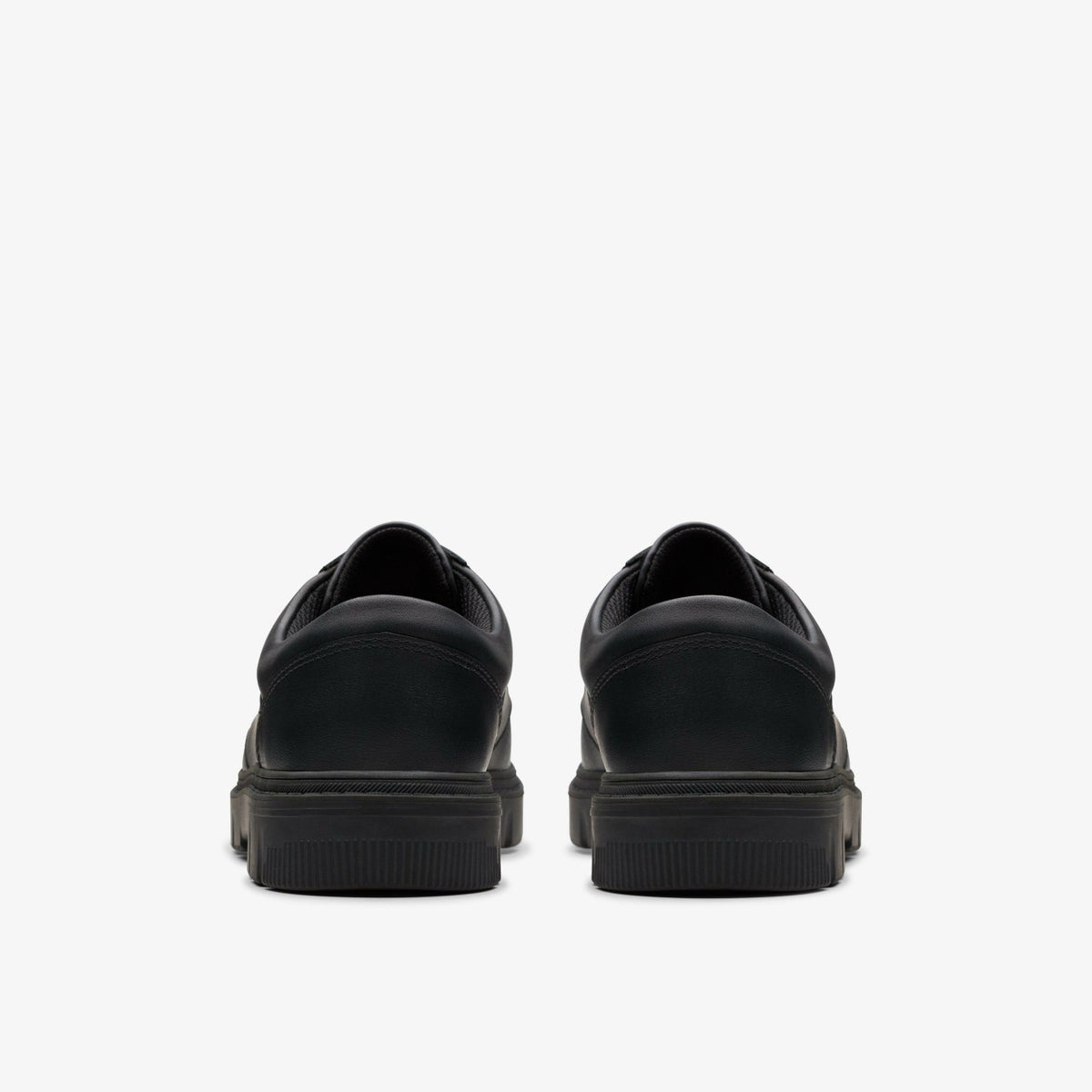 Clarks Lorcam Edge Youth Black Leather