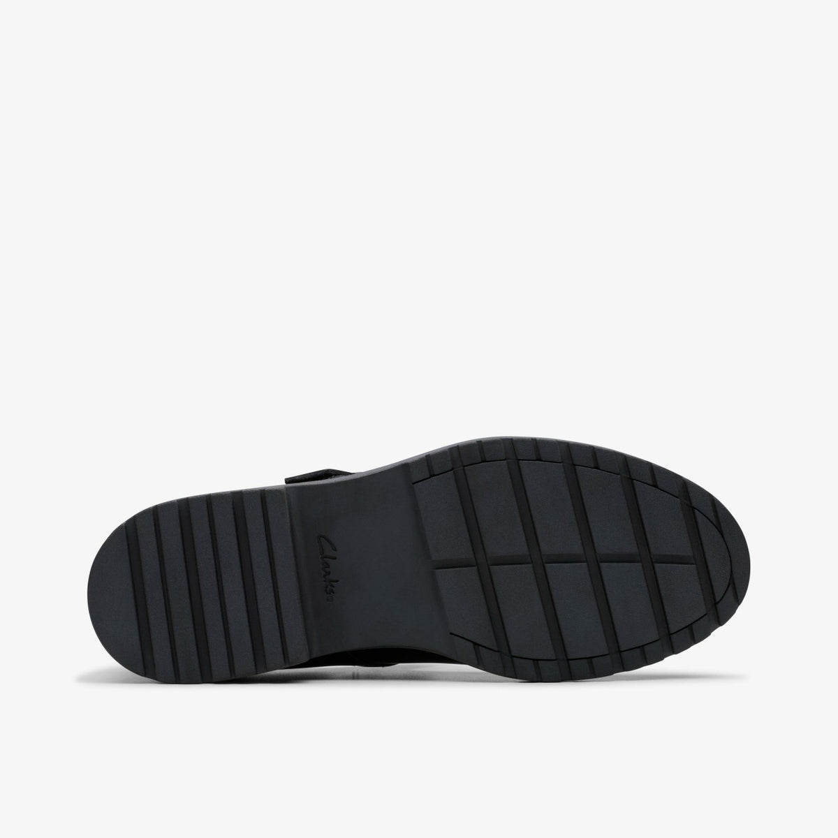 Clarks Loxham Bar Youth Black Patent