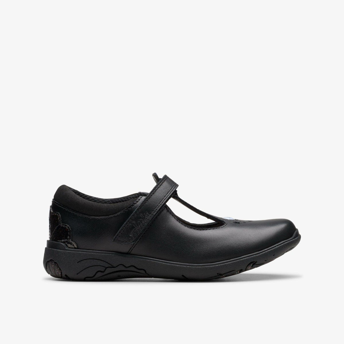 Clarks Relda Gem Kid Black Leather