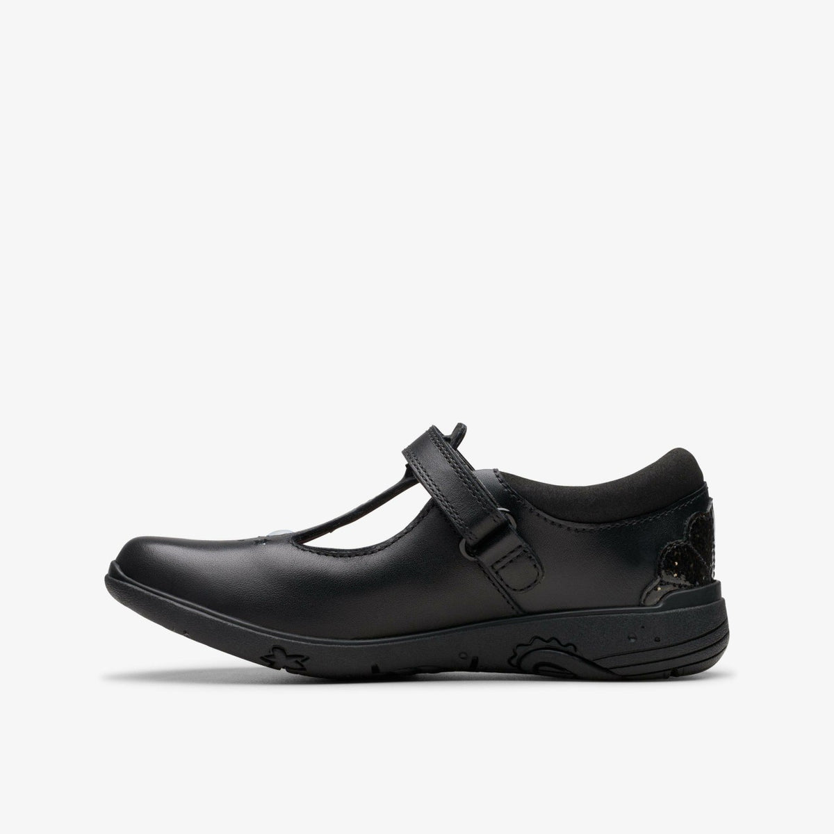 Clarks Relda Gem Kid Black Leather