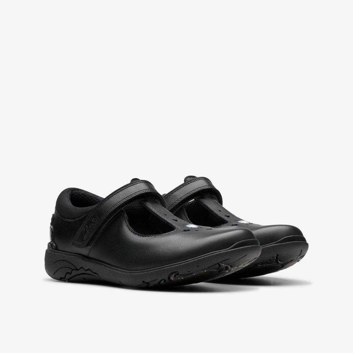 Clarks Relda Gem Kid Black Leather