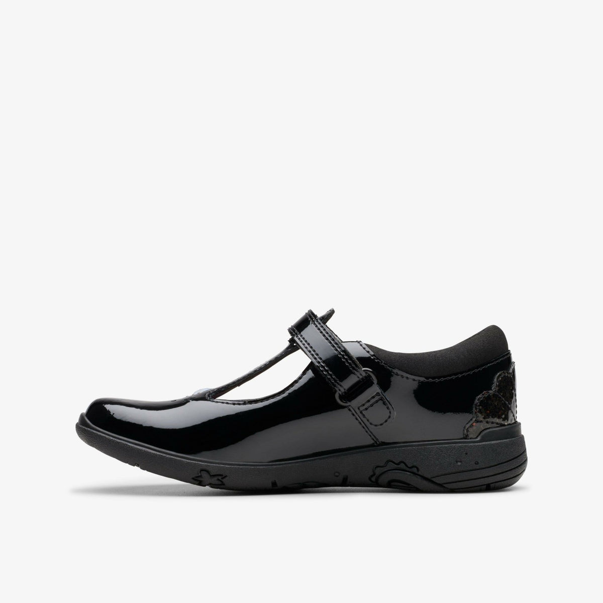 Clarks Relda Gem Kid Black Patent
