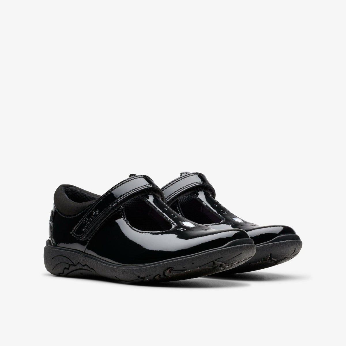 Clarks Relda Gem Kid Black Patent