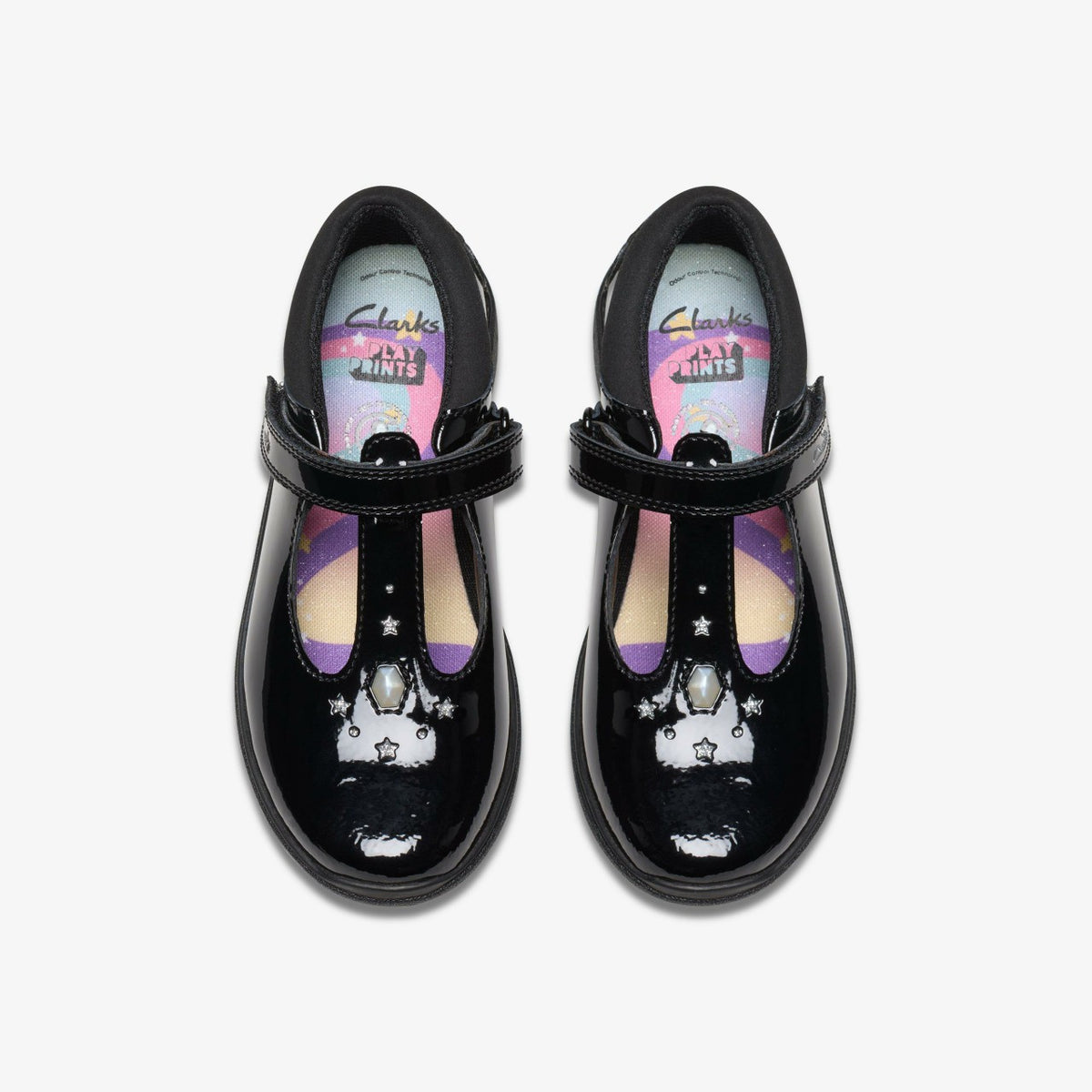Clarks Relda Gem Kid Black Patent