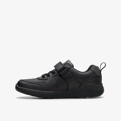Clarks Daze Bright Kid Black Leather
