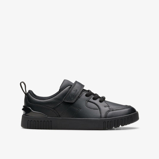 Clarks Oslo Flare Kid Black Leather