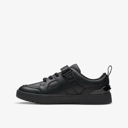 Clarks Oslo Flare Kid Black Leather