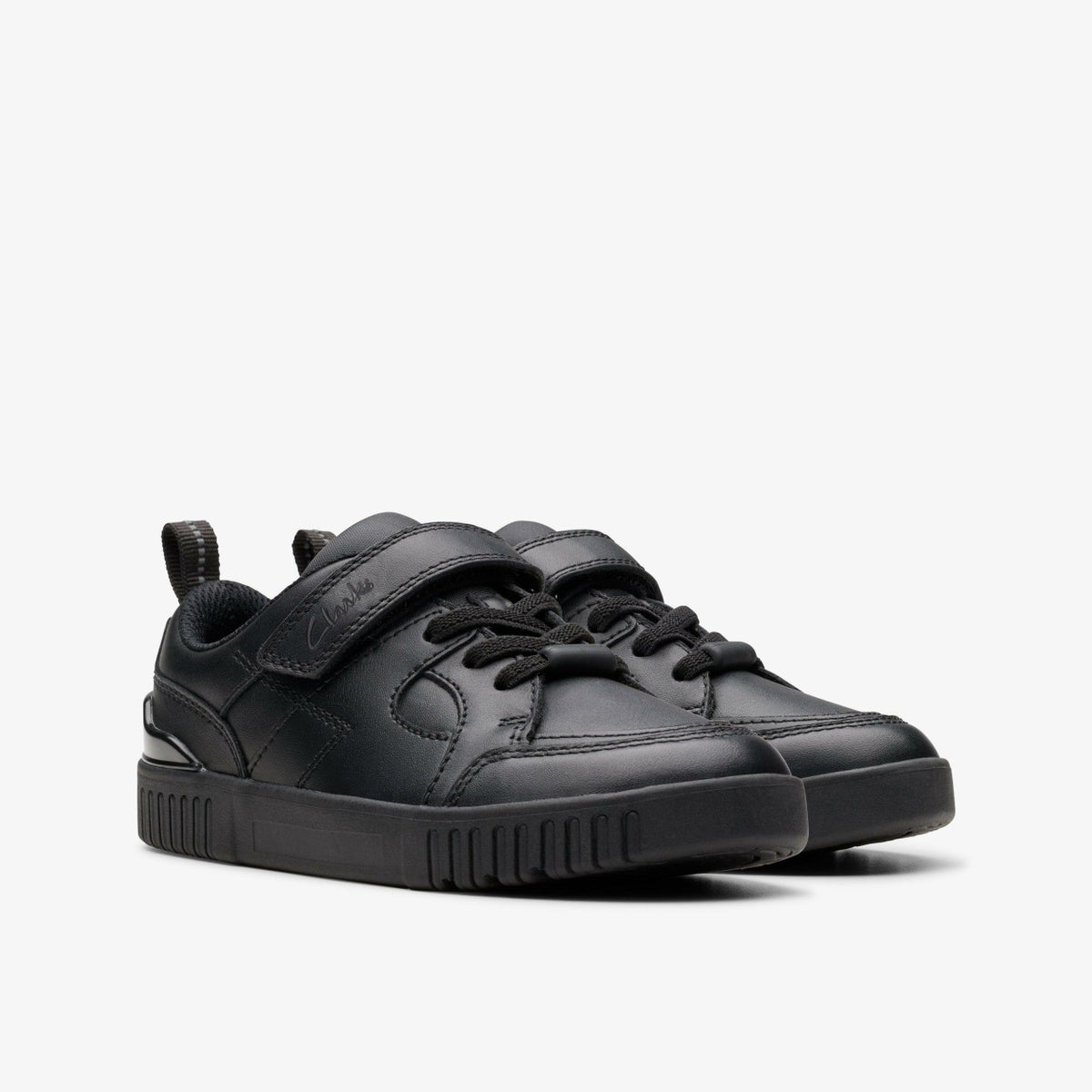 Clarks Oslo Flare Kid Black Leather