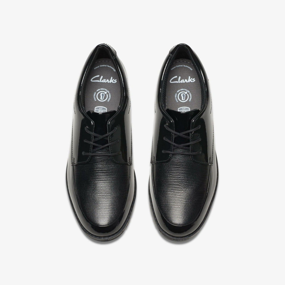 Clarks Aubrie Dress Youth Black Patent