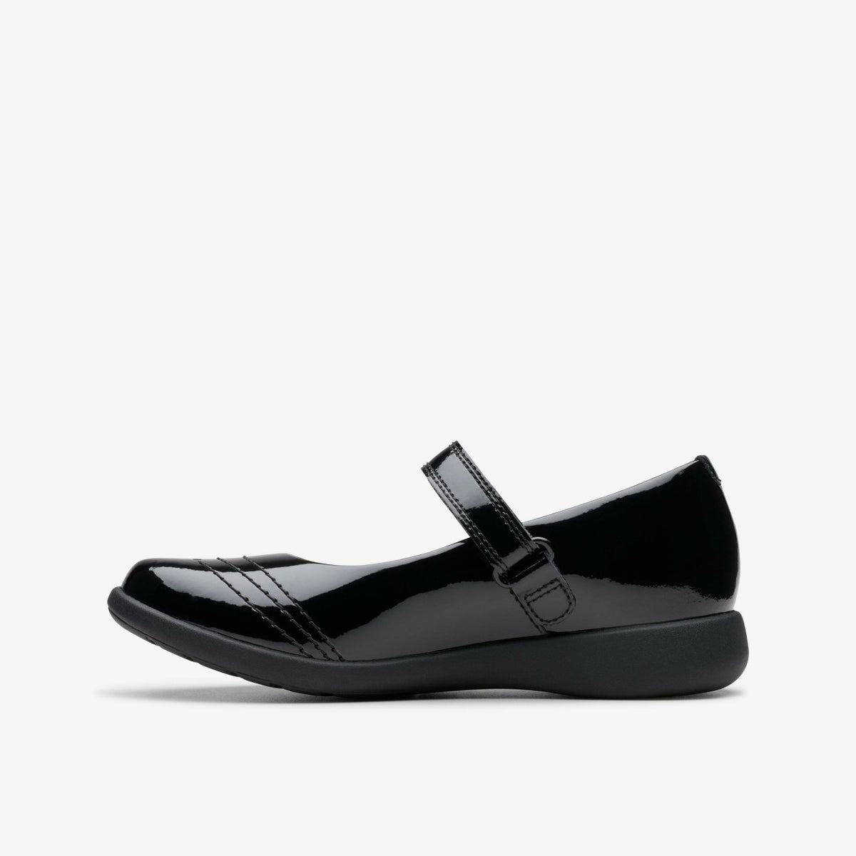 Clarks Etch Gem Kid Black Patent