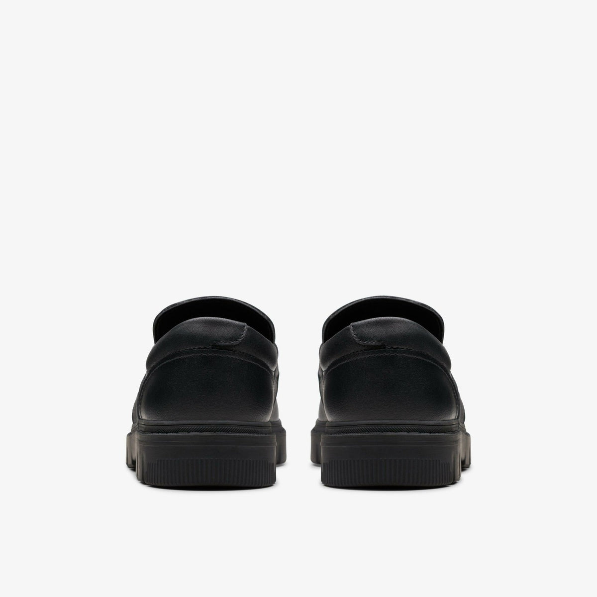 Clarks Lorcam Craft Youth Black Leather