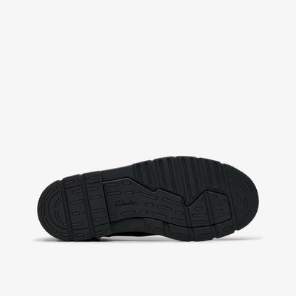 Clarks Lorcam Trail Older Black Leather